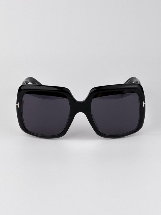 Tom Ford AURORA Women’s Sunglasses Black Smoke Oversized Square FT1194 01A